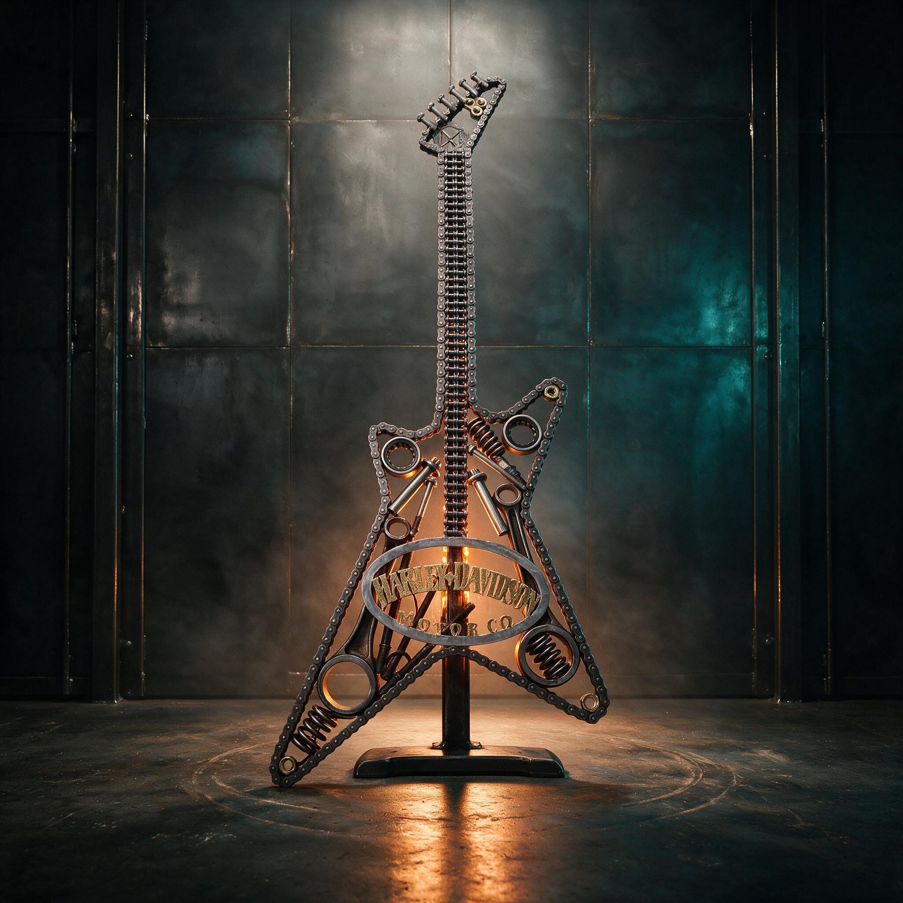 Harley Davidson Commissioned LED Star Guitar