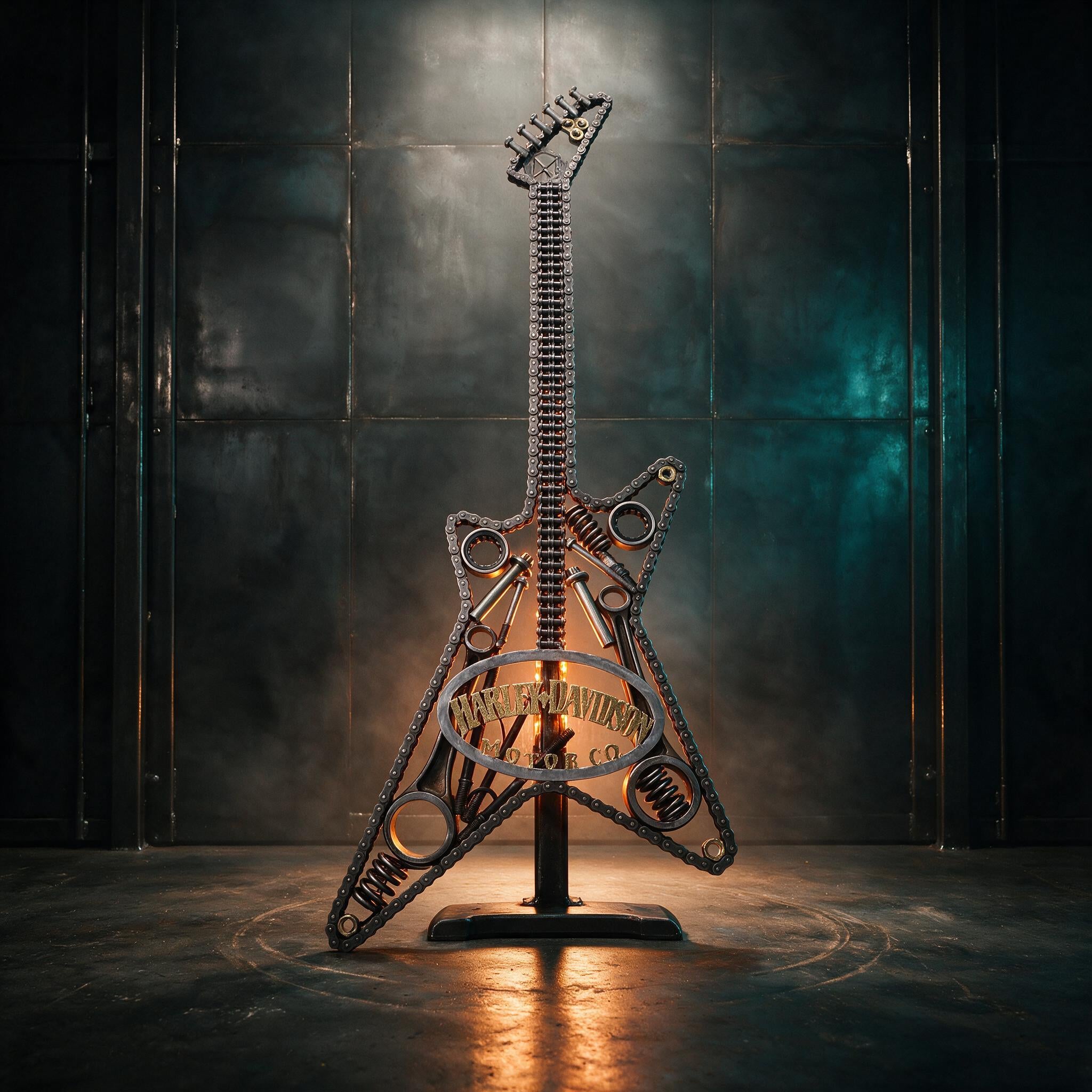 Harley Davidson Commissioned LED Star Guitar