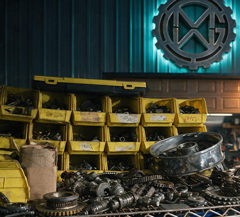 Motorcycles and parts that inspire Metalwood Garage